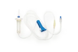 Covetrus Equipo Infusion Con Pera 180 cm Luerlock MacroDrip 20 gotas/ml Set IV con Airvent Bulbo de Inyección Lúery Lock Giratorio